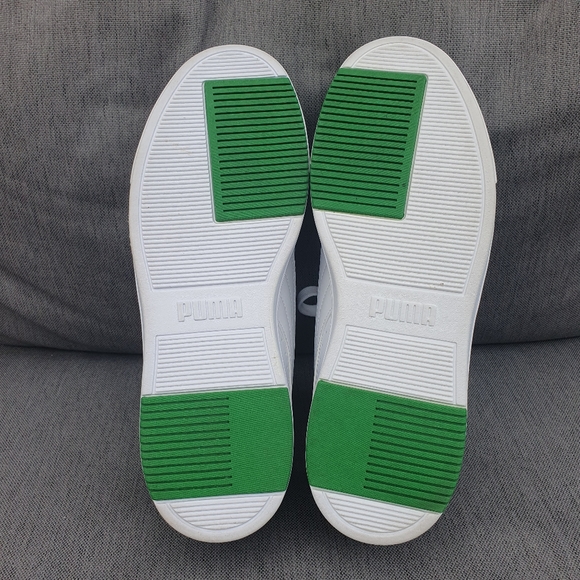 Puma Pro Serve Lite Bnwot Leather Trainers Unisex Uk8 White New. - Picture 10 of 11